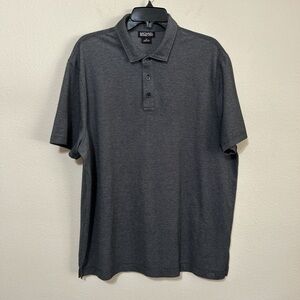 Michael Michael Kors Gray Performance Polo Shirt Tipped Placket Size XL